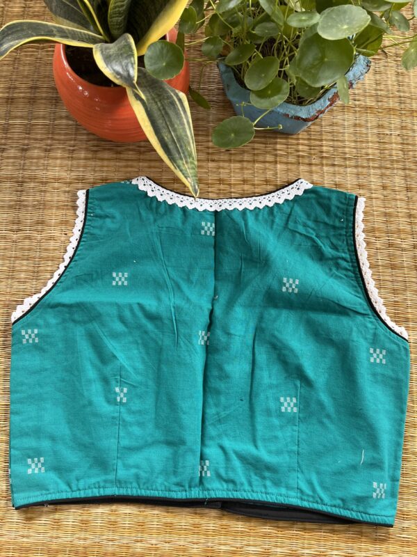 Seagren cotton Jamdani sleeveless blouse - Image 2