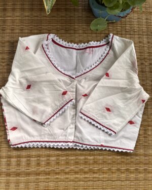 White Flora Blouse