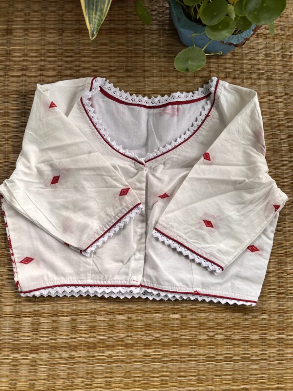 White Flora Blouse