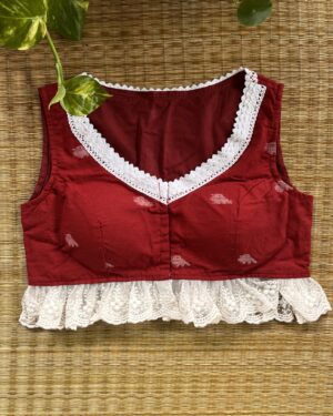 Red Designer Blouse