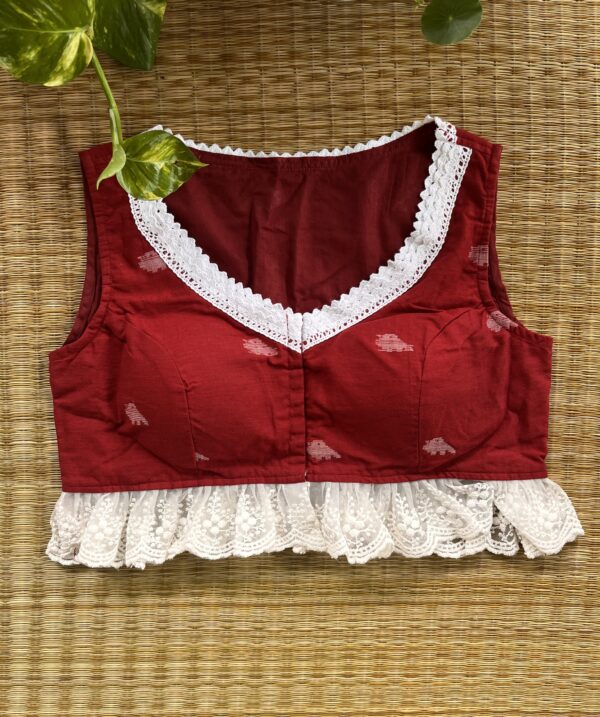 Red Designer Blouse